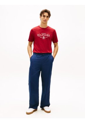 Camiseta Roja Heritage Con Logo Gráfico Tommy Hilfiger