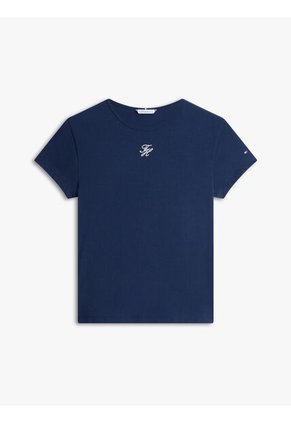 Camiseta Multicolor De Punto Con Logo Texturizado Tommy Hilfiger
