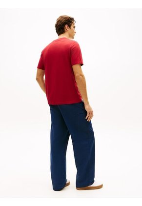 Camiseta Roja Heritage Con Logo Gráfico Tommy Hilfiger