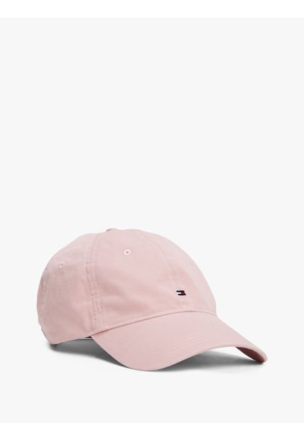 Gorra Rosa Essential Con Logo Bordado Tommy Hilfiger