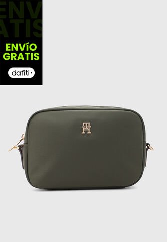 Bolso Manos Libres TOMMY HILFIGER Popette Verde Tommy Hilfiger