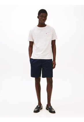 Camiseta Azul Con Diseño De Rayas Tommy Hilfiger