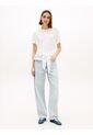 Camiseta Blanca Texturizada Amplia Con Lazo Tommy Hilfiger de Tommy Hilfiger