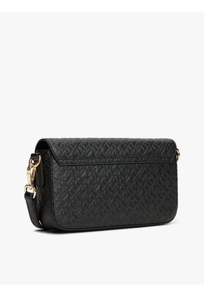 Bolso Negro Mensajero Hilfiger Icon Con Logo Tommy Hilfiger