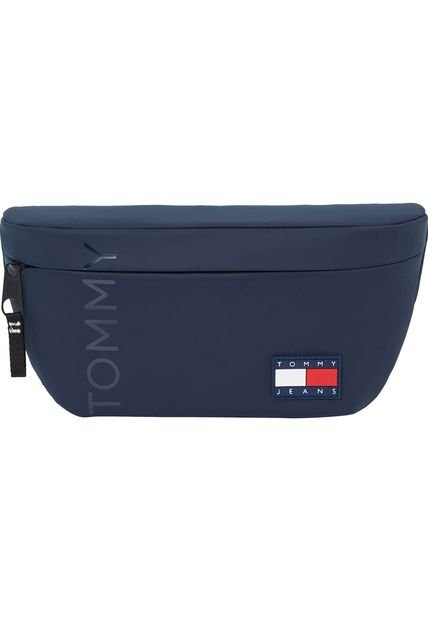 Canguro Azul Daily Con Logo Engomado Tommy Hilfiger