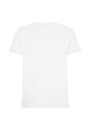 Camiseta Blanca Slim Fit Cuello V Esencial Algodón Tommy Hilfiger