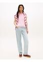 Camiseta Rosa De Punto Con Logo Texturizado Tommy Hilfiger de Tommy Hilfiger