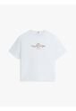 Camiseta Azul Amplia Con Logo Y Escudo Bordado Tommy Hilfiger de Tommy Hilfiger