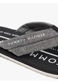 Sandalias Negro De Jacquard En Chambray De Puro Lino Tommy Hilfiger de Tommy Hilfiger