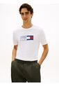 Camiseta Blanca De Punto Con Cuello Redondo Tommy Hilfiger de Tommy Hilfiger