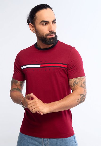 Camiseta TOMMY HILFIGER Vinotinto