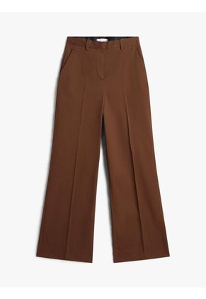 Pantalón Chocolate Wide Leg Con Logo Tommy Hilfiger