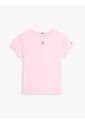 Camiseta Rosa De Punto Con Logo Texturizado Tommy Hilfiger de Tommy Hilfiger