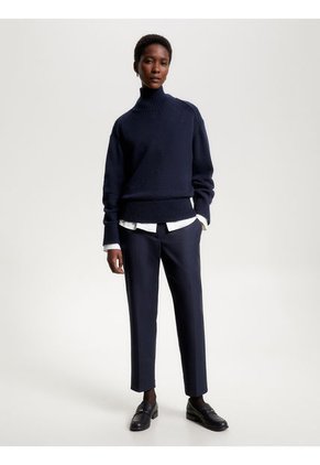 Pantalón Azul Chino De Pierna Recta Y Corte Slim Tommy Hilfiger