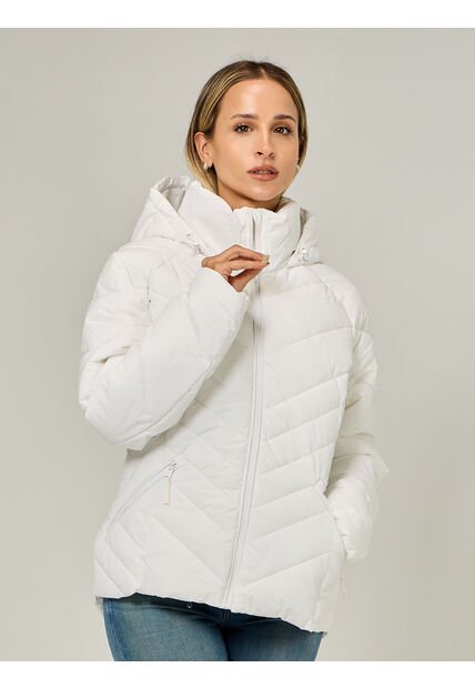 Chaqueta Blanca Ligera Acolchada Tommy Hilfiger