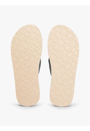 Sandalias Negro De Jacquard En Chambray De Puro Lino Tommy Hilfiger