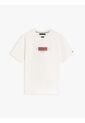 Camiseta Blanca De Punto Con Cuello Redondo Y Logo Tommy Hilfiger de Tommy Hilfiger