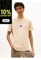 Camiseta Multicolor De Punto Con Logo Ondulado Tommy Jeans de Tommy Hilfiger