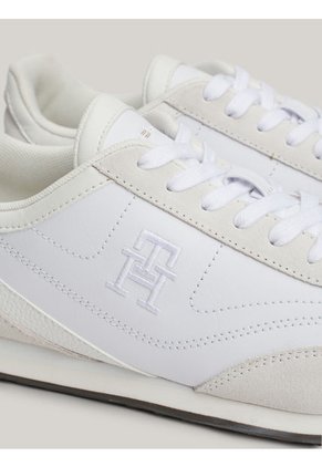 Tenis Blancos Estilo Running Heritage De Cuero Tommy Hilfiger