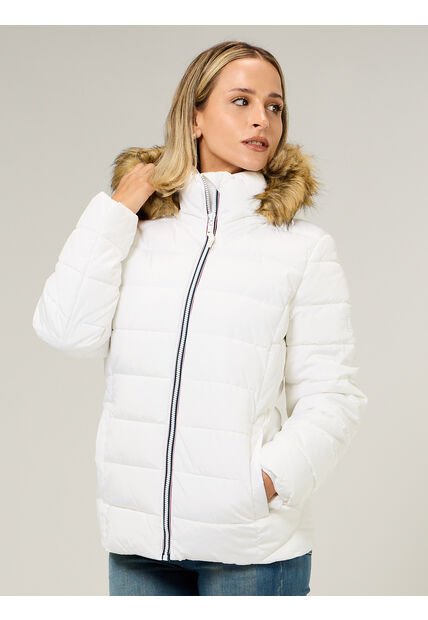 Chaqueta Blanca Acolchada Tommy Hilfiger