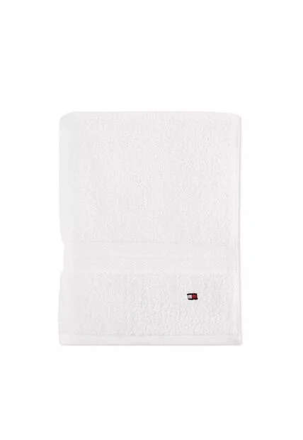 Toalla De Baño Blanco Con Logo Tommy Hilfiger