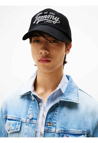 Gorra Negra De Béisbol Con Logo Bordado Tommy Hilfiger Tommy Hilfiger