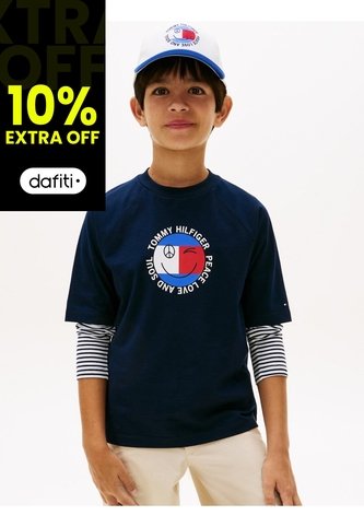 Camiseta Con Para Niño Logo Gráfico Tommy Hilfiger Tommy Hilfiger