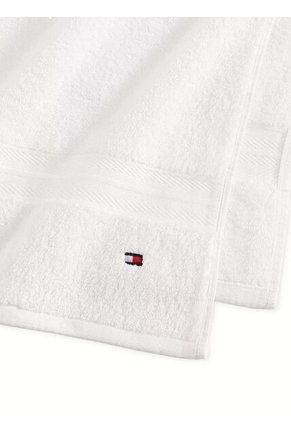 Toalla De Baño Blanco Con Logo Tommy Hilfiger