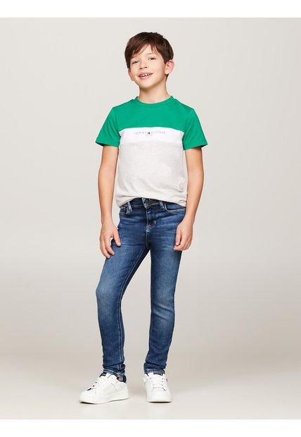 Jeans Azul Scanton Y Ajustados Para Niño Tommy Hilfiger