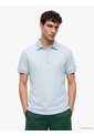 Polo Celeste De Corte Regular Con Tapeta Oculta Tommy Hilfiger de Tommy Hilfiger