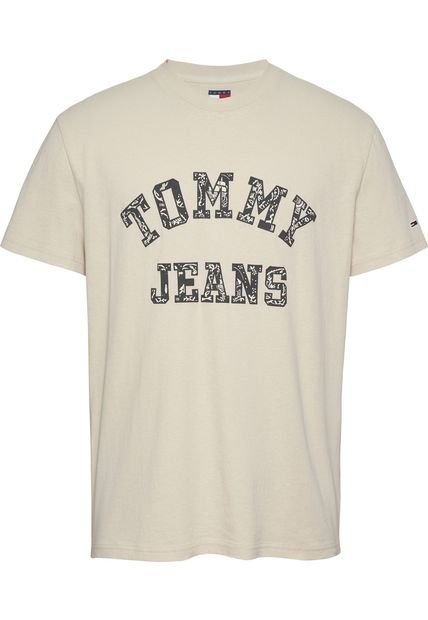 Camiseta Beige De Corte Regular Tommy Jeans