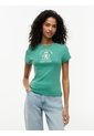 Camiseta Verde De Corte Slim Con Escudo Tommy Hilfiger de Tommy Hilfiger