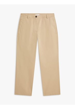 Pantalón Beige Chino Lavado Slim De Pierna Recta Tommy Hilfiger