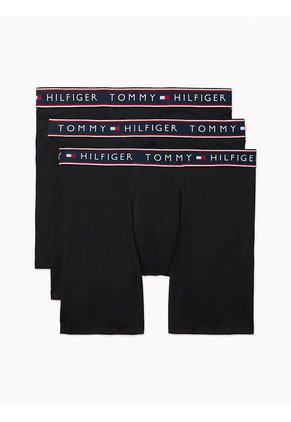 Pack 3 Boxer Brief Negro En Algodón Detalles Tommy Hilfiger