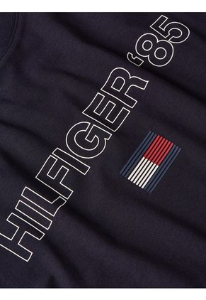 Camiseta Azul Con Logo 1985 Tommy Hilfiger