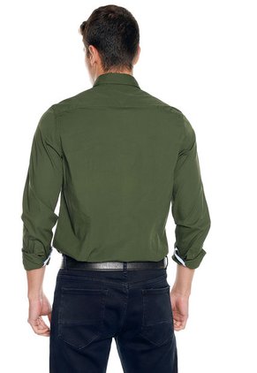 Camisa Verde Oliva Tommy Hilfiger