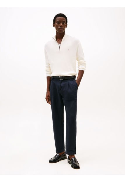 Saco Blanco Texturizado Con Cremallera Tommy Hilfiger