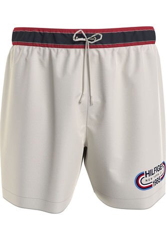 Pantaloneta De Baño Blanca Con Cordón Ajustable Para Hombre Tommy Hilfiger