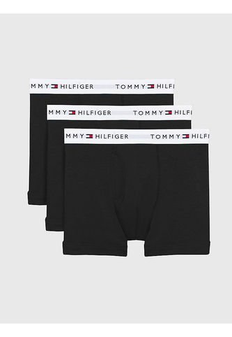 Pack Negro De 3 Bóxer Con Detalles Distintivos De Tommy Hilfiger Tommy Hilfiger Tommy Hilfiger