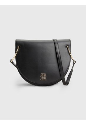 Bolso Cruzado Con Monograma Mujer Negro Tommy Hilfiger