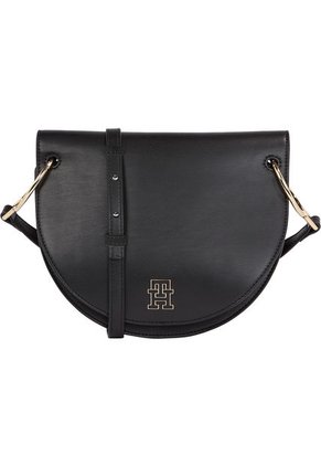 Bolso Cruzado Con Monograma Mujer Negro Tommy Hilfiger