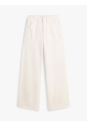 Jeans Beige De Estilo Años 70 Con Pierna Ancha Y Talle Alto Tommy Hilfiger
