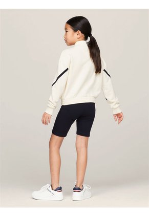 Saco Beige Amplia Global Stripe Para Niña Tommy Hilfiger