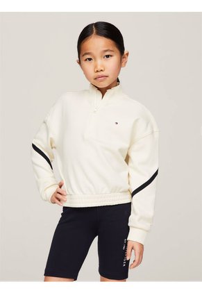 Saco Beige Amplia Global Stripe Para Niña Tommy Hilfiger