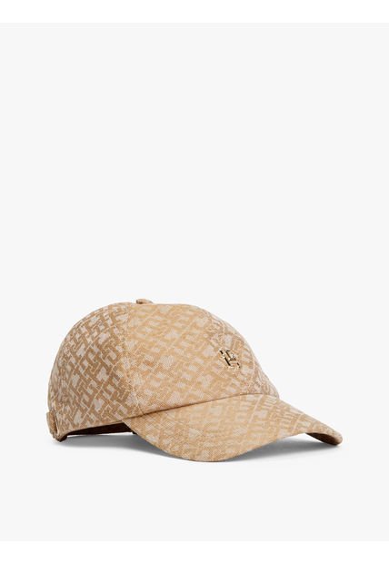 Gorra Beige De Béisbol Con Monograma TH Tommy Hilfiger