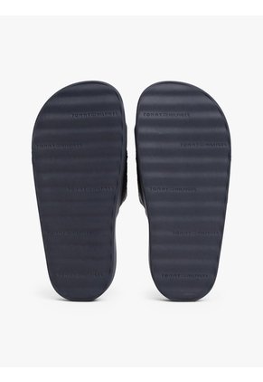 Sandalias Azul De Plataforma Con Monogramas TH Tommy Hilfiger