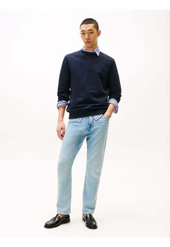 Saco Azul Con Cuello Redondo Y Logo Bordado Tommy Hilfiger Tommy Hilfiger