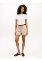 Camiseta Blanca Slim De Cuello Barco Con Botones Tommy Hilfiger de Tommy Hilfiger