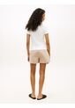 Camiseta Blanca Slim De Cuello Barco Con Botones Tommy Hilfiger de Tommy Hilfiger