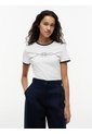 Camiseta Blanca Manga Corta De Cuello Redondo Tommy Hilfiger de Tommy Hilfiger